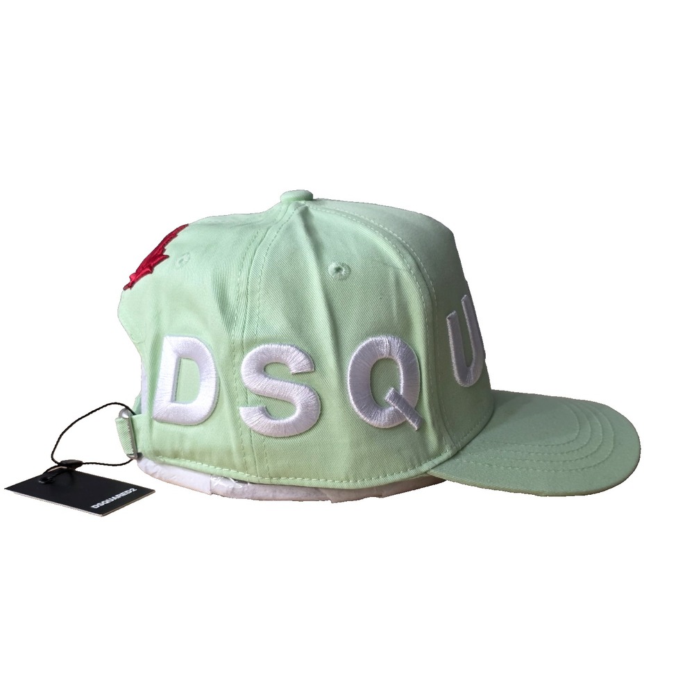 DSQUARED2 ONE LIFE ONE PLANET LOGO BASEBALL Green CAP - Picture 4 of 9